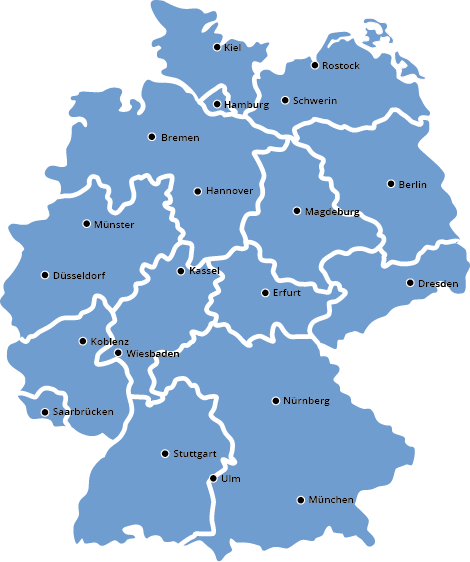 VU-Arge Deutschlandkarte